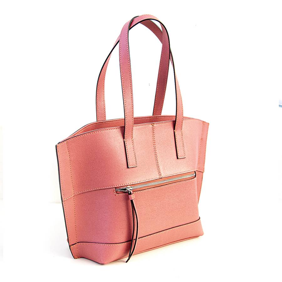 Laura Di Maggio SIMONA – Shopper in pelle saffiano rosa Discount Store per i nuovi prodotti