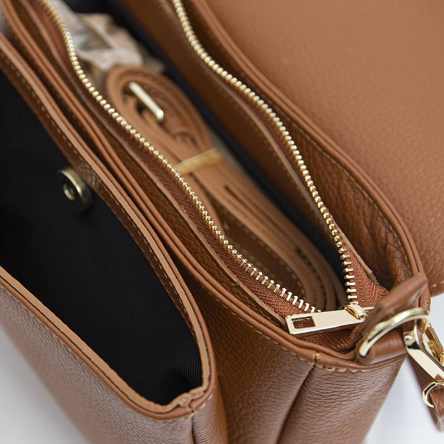 Laura Di Maggio BLAKE – Postina in pelle dollaro cuoio Super sconto