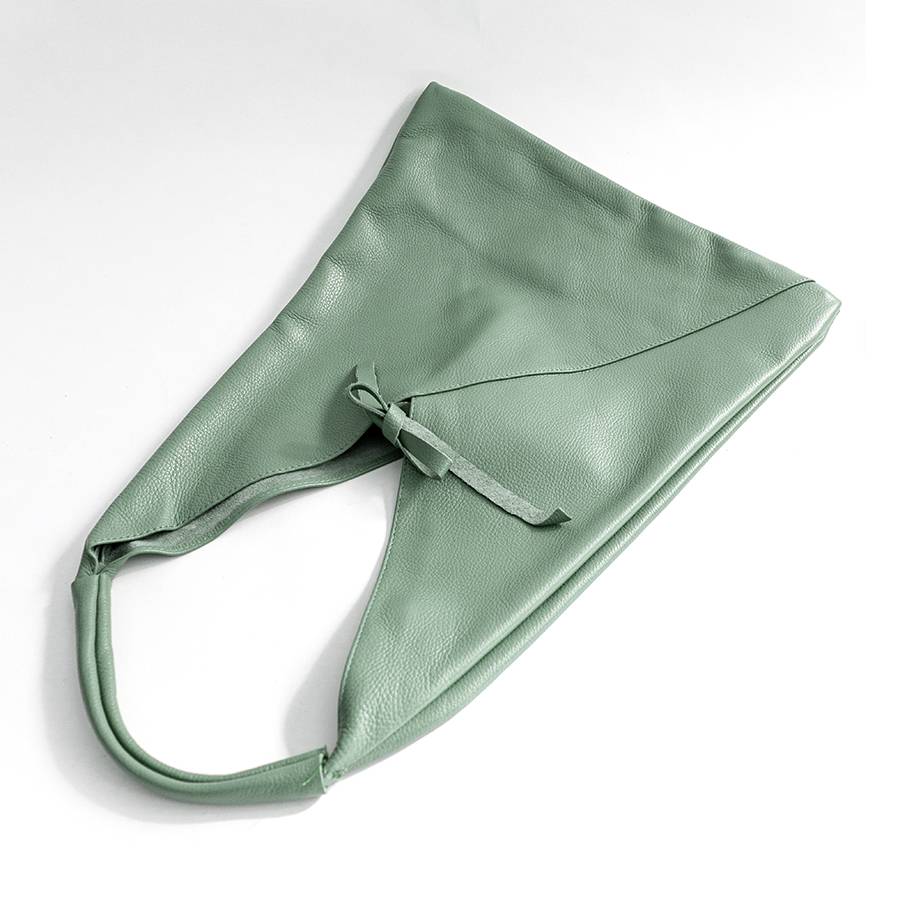 Laura Di Maggio LINA – Maxi sacca in pelle menta In vendita