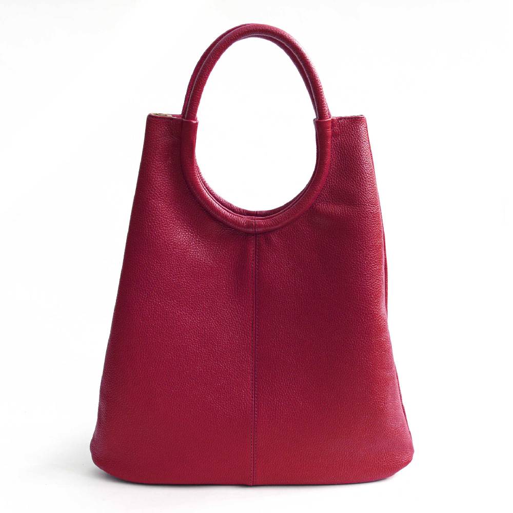 Laura Di Maggio INDIA – Maxi borsa con manico tondo in pelle azalea Sconti questo mese