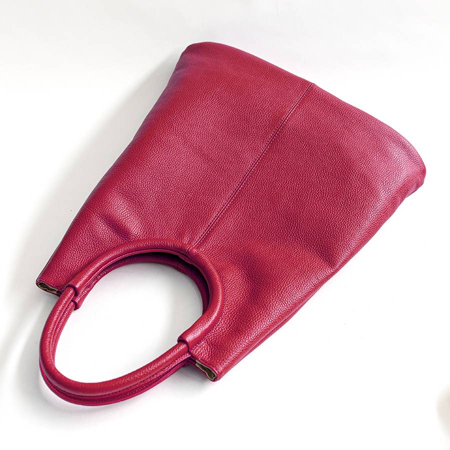 Laura Di Maggio INDIA – Maxi borsa con manico tondo in pelle azalea Sconti questo mese