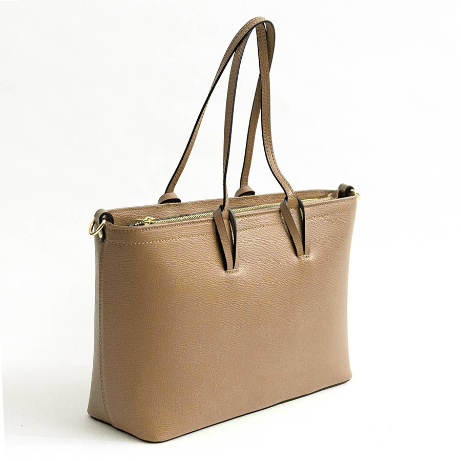 Laura Di Maggio NIKITA – Shopping in pelle saffiano biscotto Spedizione Gratuita