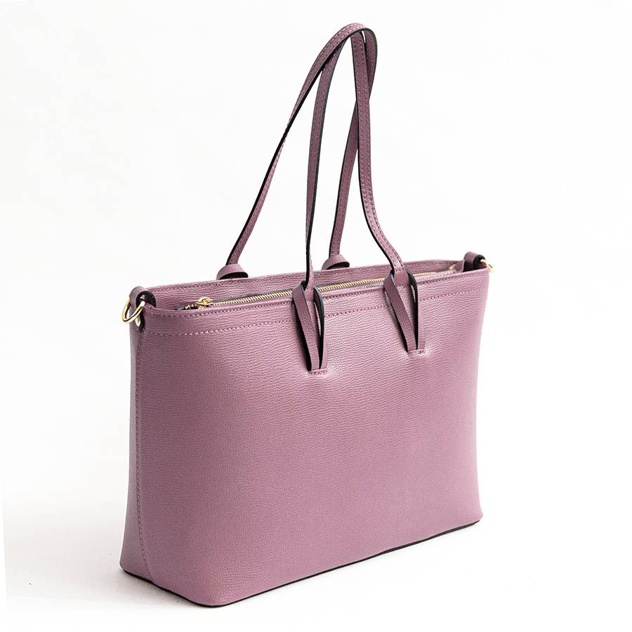 Laura Di Maggio NIKITA – Shopping in pelle saffiano malva Negozi Online
