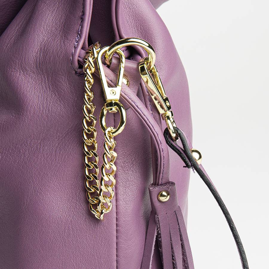 Laura Di Maggio GELSA – Sacca in pelle nappa malva Sottocosto