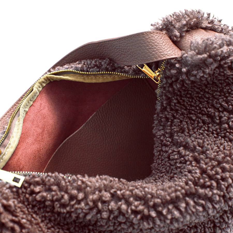 Laura Di Maggio BOUCLE’ – sacca in pelle e pelliccia ecologica rosa Sconto di tempo limitato