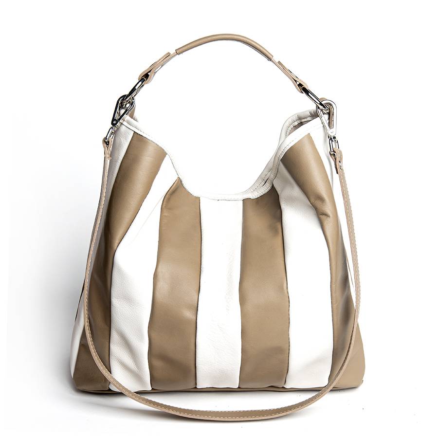 Laura Di Maggio TESSA SMALL – Sacca in pelle nappa trapuntata taupe Black Friday