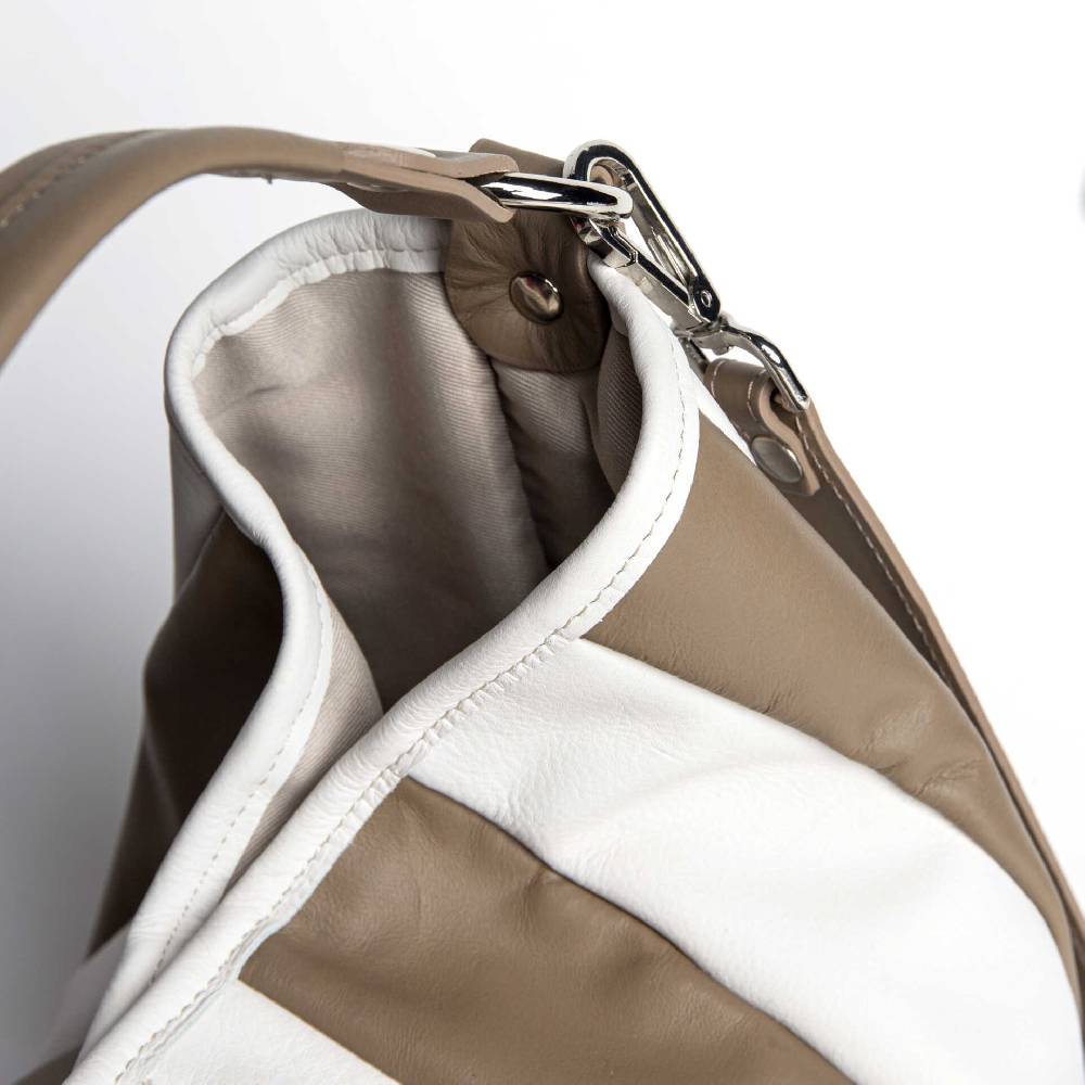 Laura Di Maggio TESSA SMALL – Sacca in pelle nappa trapuntata taupe Black Friday