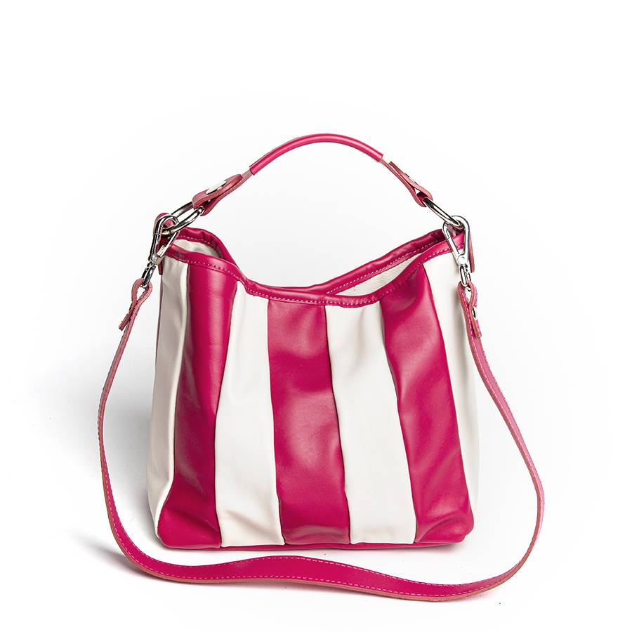 Laura Di Maggio TESSA MINI – Secchiello in pelle nappa trapuntata azalea Cyber Monday