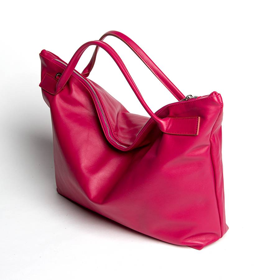 Laura Di Maggio JILLI – Maxi bag in pelle nappa azalea Offerta per la Festa della Mamma