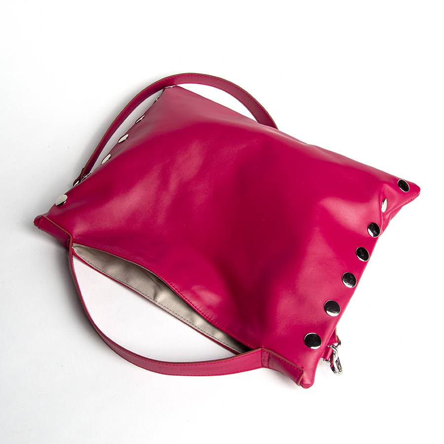 Laura Di Maggio JILLIAN MEDIUM – Borsa in pelle nappa azalea Offerta Giorno del Papà