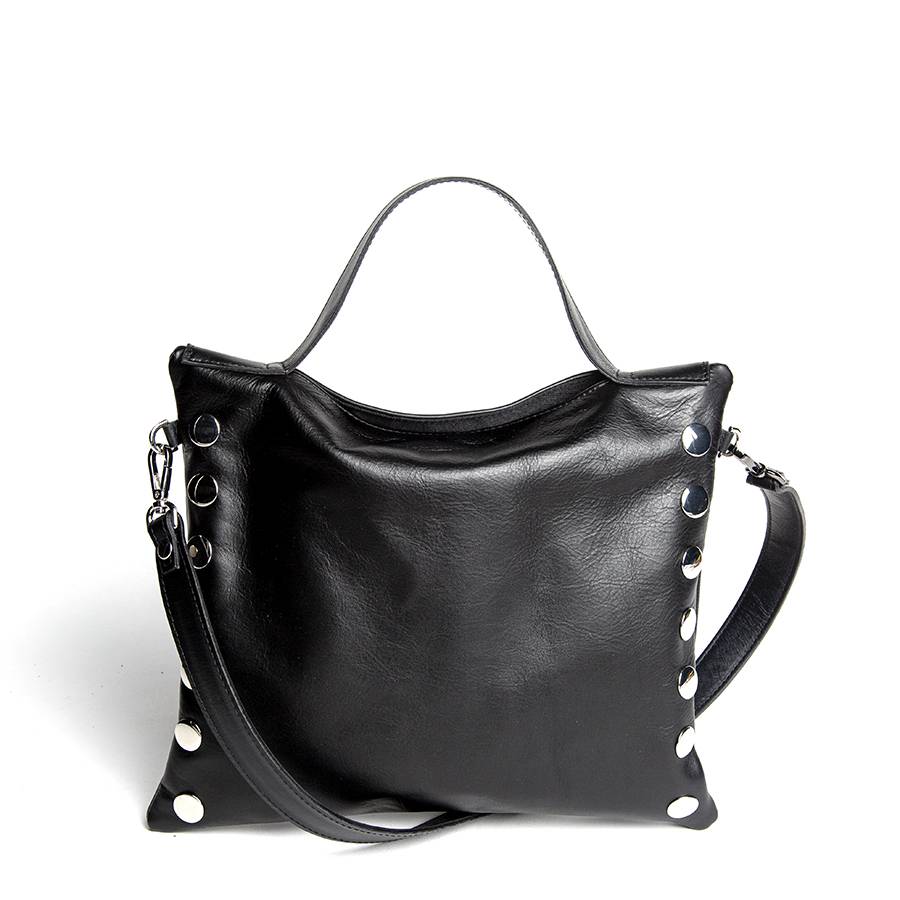Laura Di Maggio JILLIAN SMALL – Borsa in pelle nappa nera Offerta San Valentino