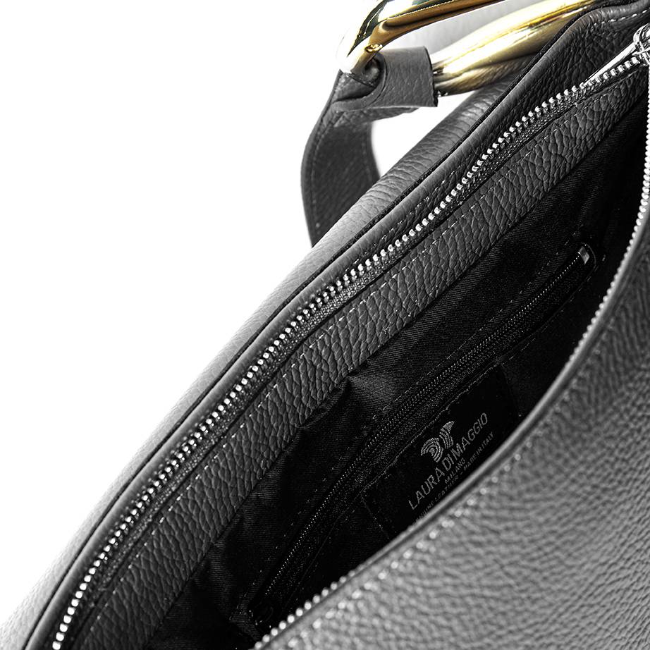 Laura Di Maggio ZELDA – borsa a spalla in pelle nera Offerte esclusive