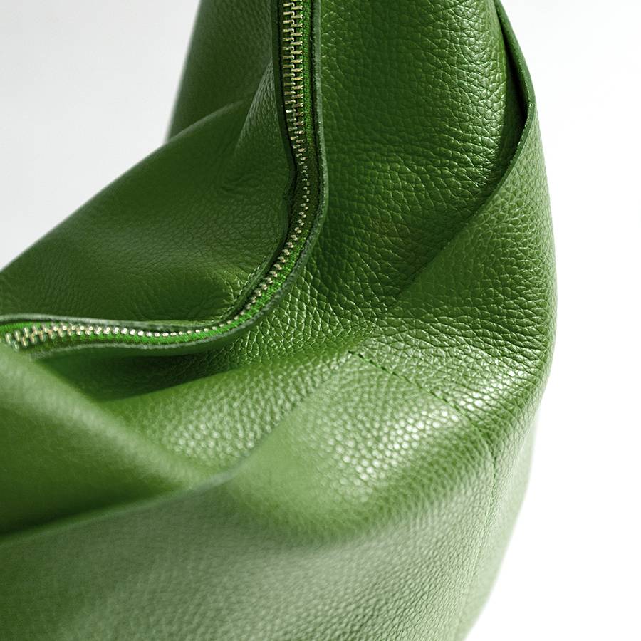 Laura Di Maggio LOREN – Sacca con tasche in pelle verde aloe Rilascio limitato