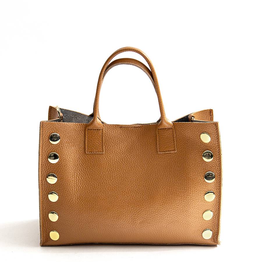 Laura Di Maggio SAM – Shopping con borchie in pelle cuoio Latest stili