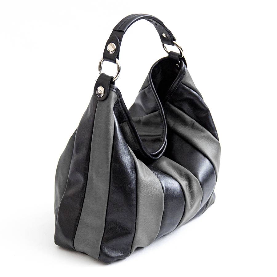 Laura Di Maggio TESSA SMALL – Sacca in pelle nappa trapuntata grigia Fino al 55% di sconto