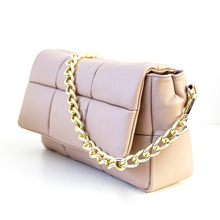 Laura Di Maggio DOLCE – Borsa in nappa trapuntata cipria 50% di sconto per tempo limitato