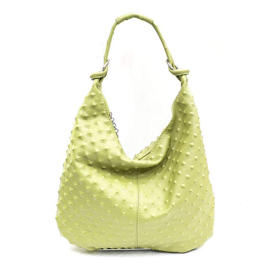 Laura Di Maggio ASIA – hobo bag in pelle stampa chiodo lime Affare Del Giorno