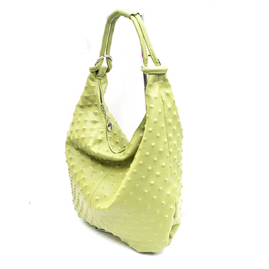 Laura Di Maggio ASIA – hobo bag in pelle stampa chiodo lime Affare Del Giorno