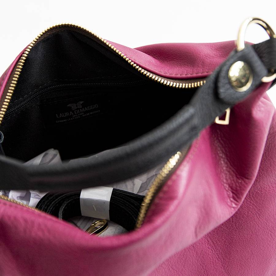 Laura Di Maggio DEMY – Sacca in pelle nappa fuxia Sottocosto