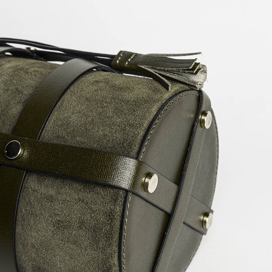 Laura Di Maggio DONATELLA – secchiello in pelle verde Presa
