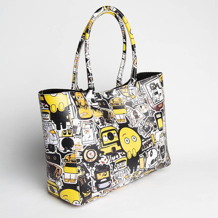 Laura Di Maggio DOODLE MAXI – Shopping in pelle serigrafata Economico