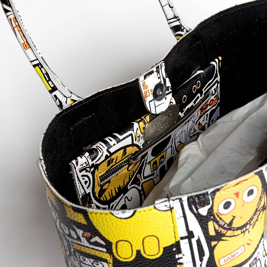 Laura Di Maggio DOODLE MAXI – Shopping in pelle serigrafata Economico