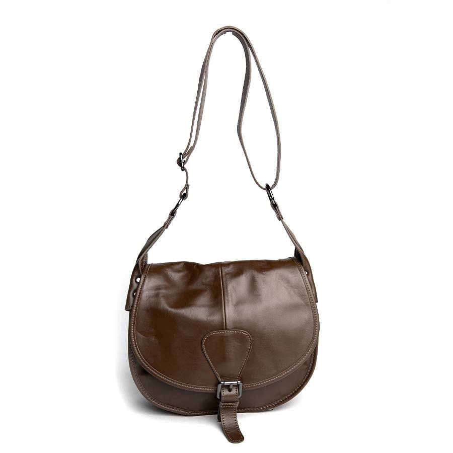 Laura Di Maggio SADDLE – postina a spalla in pelle soft testa di moro Outlet