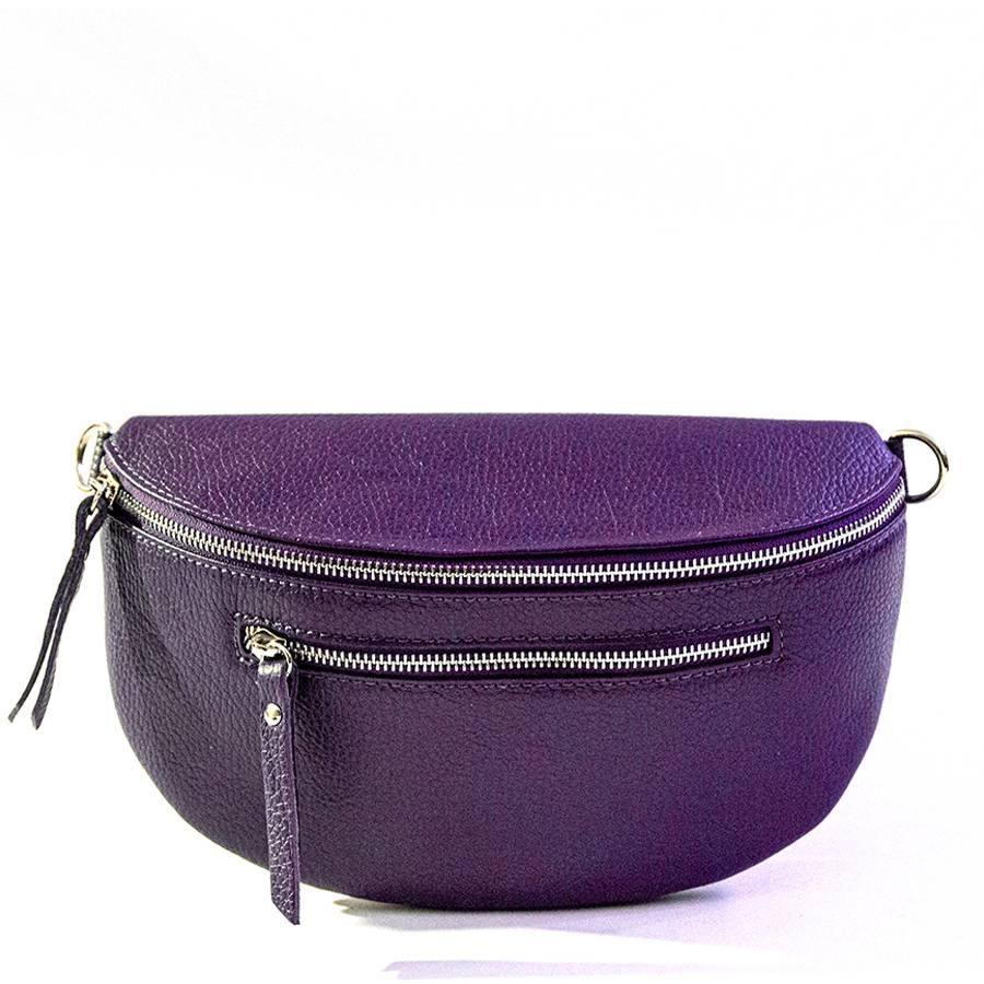 Laura Di Maggio MARSUPIO in pelle dollaro viola In Vendita