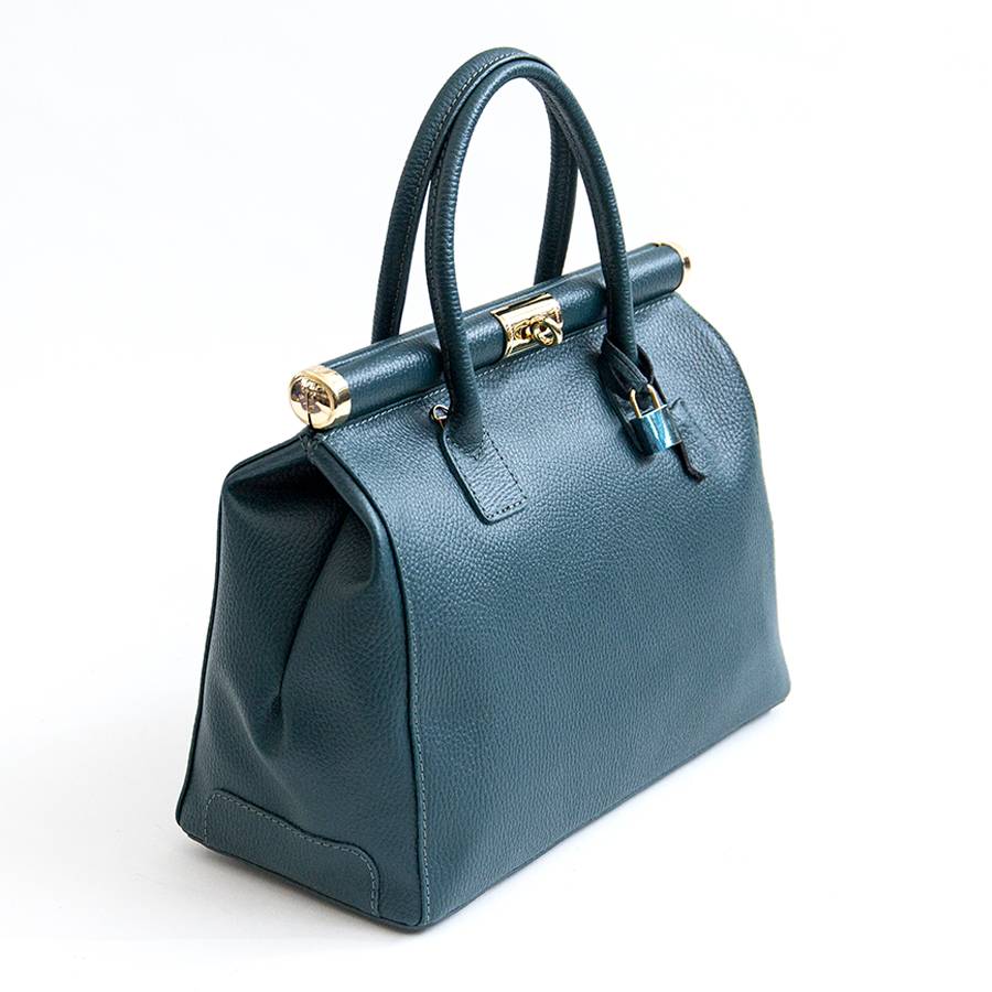 Laura Di Maggio DOCTOR – bauletto in pelle dollaro ottanio Offerte