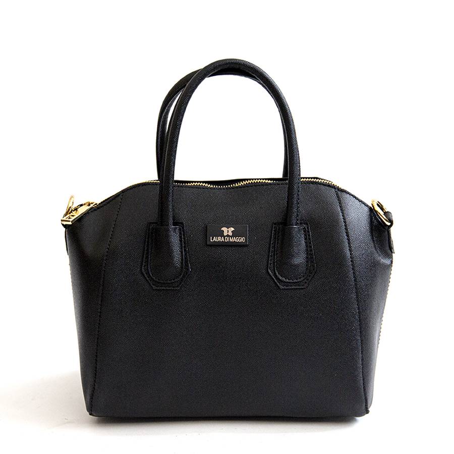 Laura Di Maggio ZAIRA – bauletto in palmellato nero Vendita Calda
