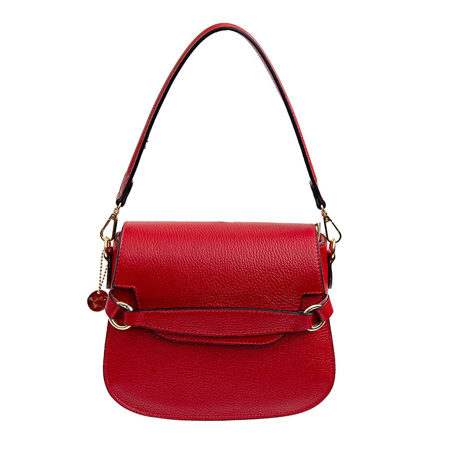 Laura Di Maggio SALLY – Postina con patta in pelle rossa Moda