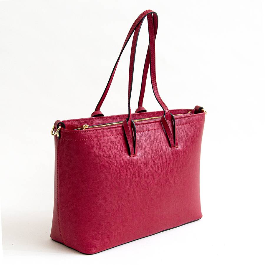 Laura Di Maggio NIKITA – Shopping in pelle saffiano rubino Negozio online di fabbrica