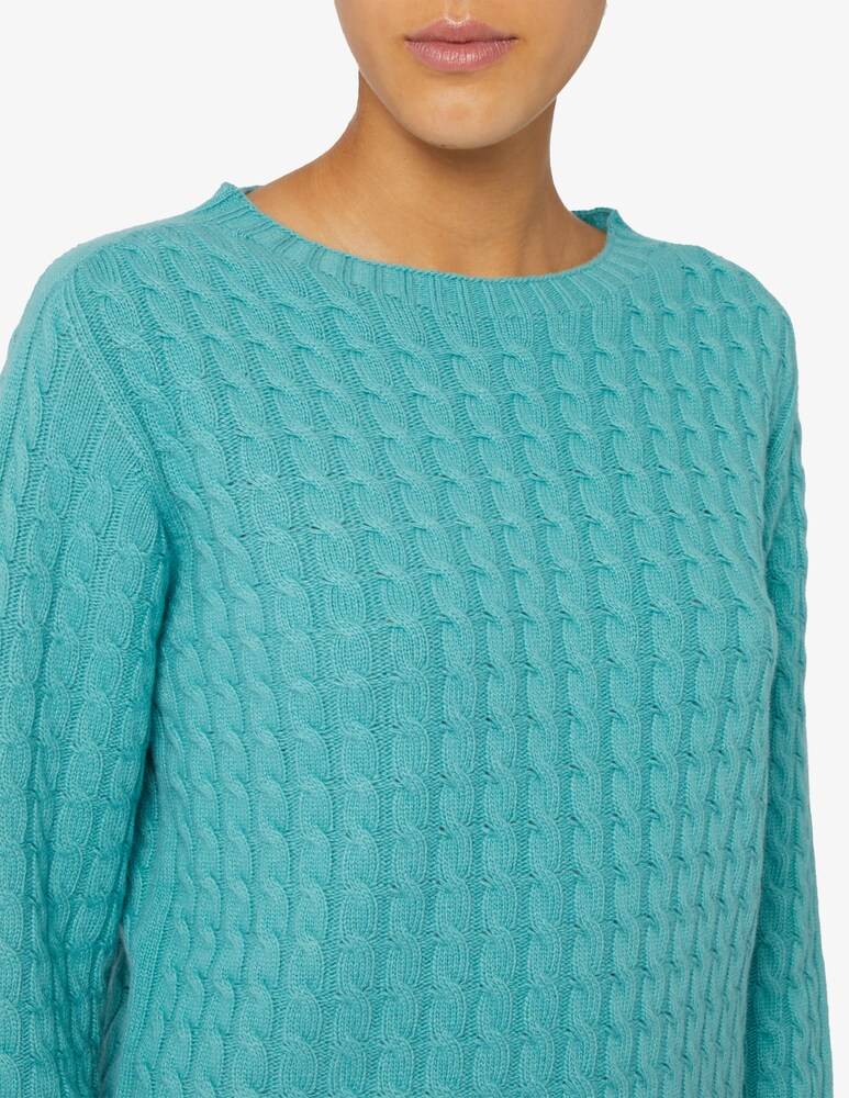Elizabeth Ascot Maglione scollo a barca con treccia Economico