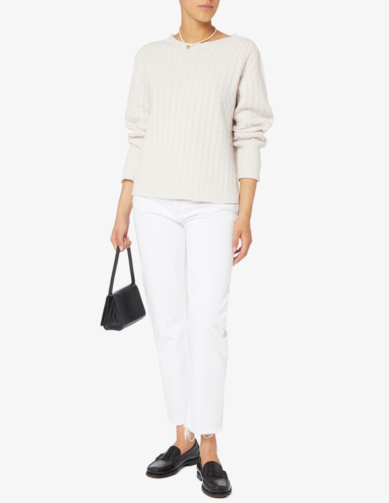 Elizabeth Ascot Maglione scollo a barca con treccia Outlet