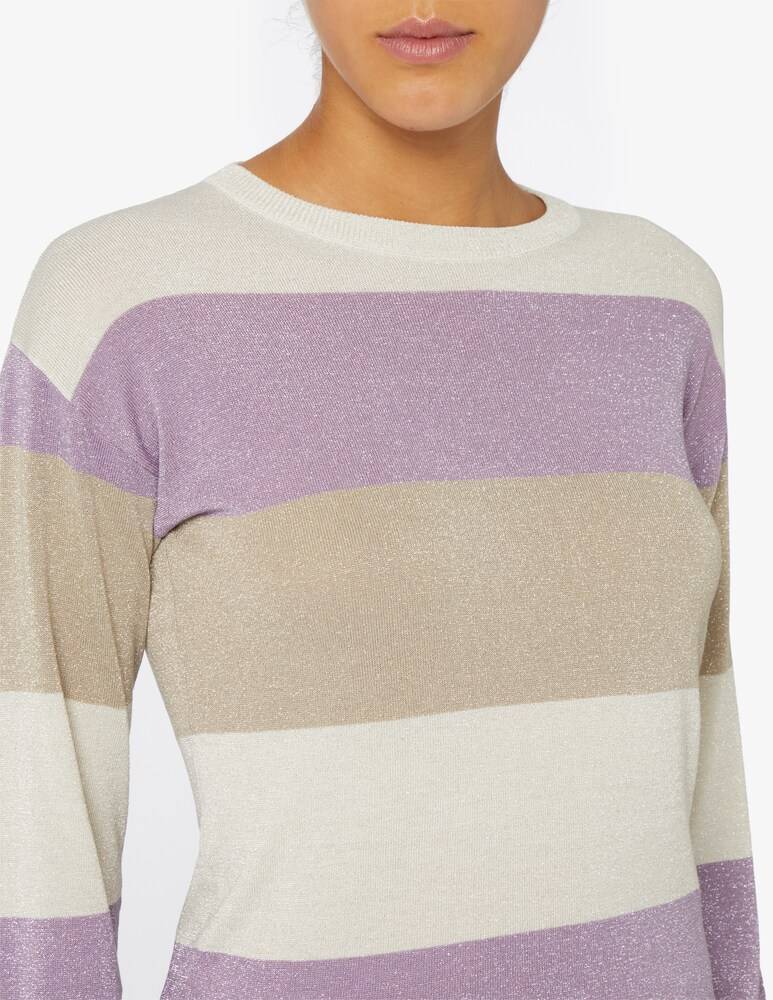 EMME Marella Picasso maglione in lurex bande orizzontale Online