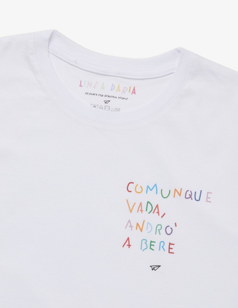 Linea Daria T-shirt Comunque vada, andrò a bere Hotsell