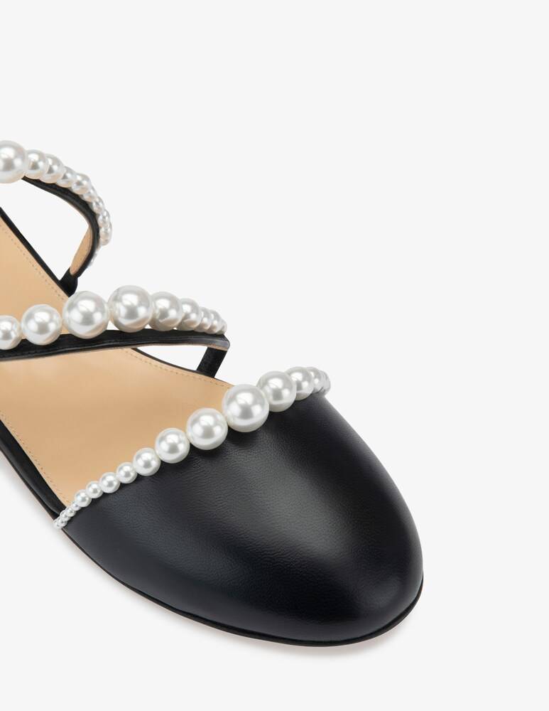 Mach & Mach Ballerine con perle a punta chiusa Sirene Nuovo