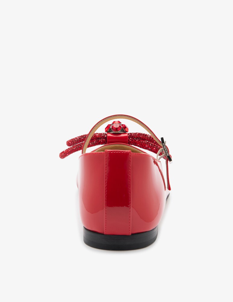 Mach & Mach Ballerine in vernice con doppio fiocco Qualità