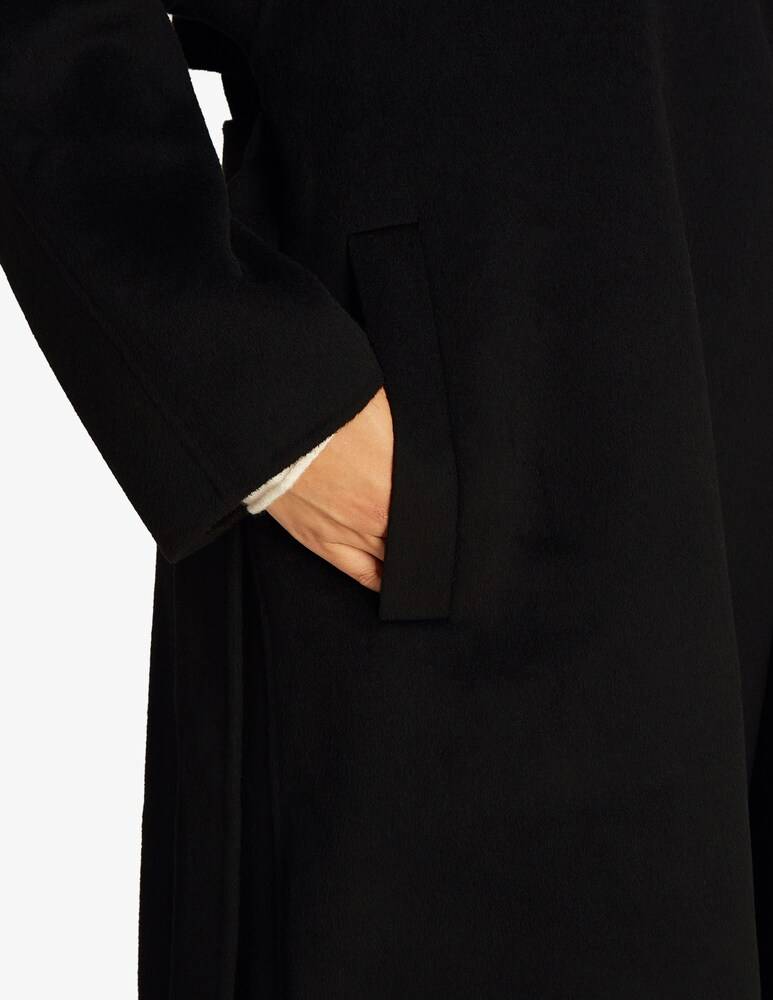 Calvin Klein Cappotto vestaglia lungo con cintura in lana In Saldo