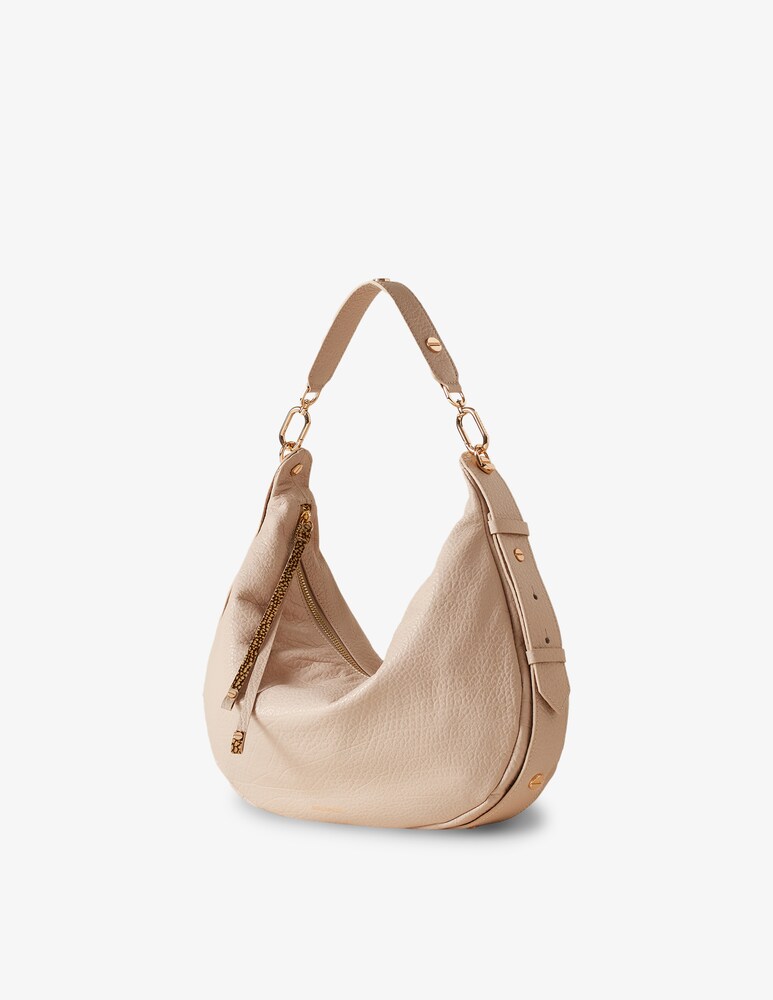 Borbonese Borsa hobo Oyster Italy