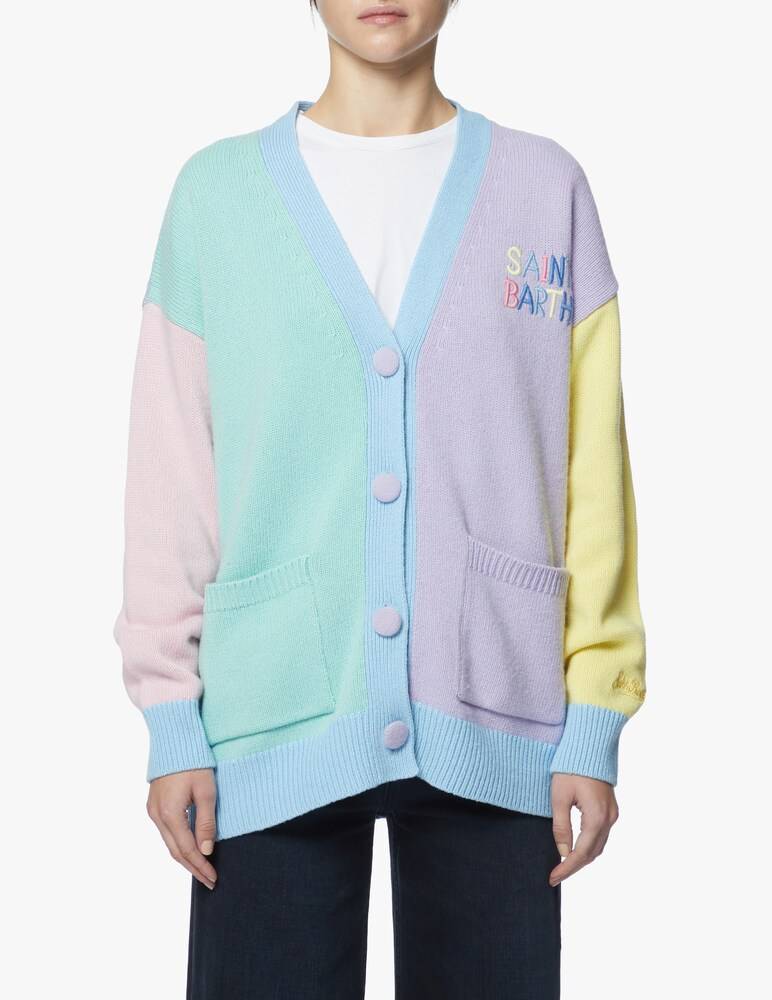MC2 Saint Barth Cardigan in misto lana Chloe Vendita calda
