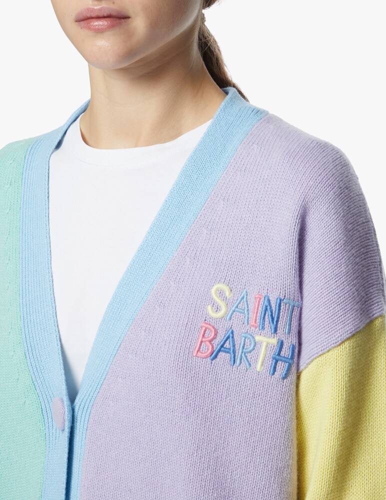 MC2 Saint Barth Cardigan in misto lana Chloe Vendita calda
