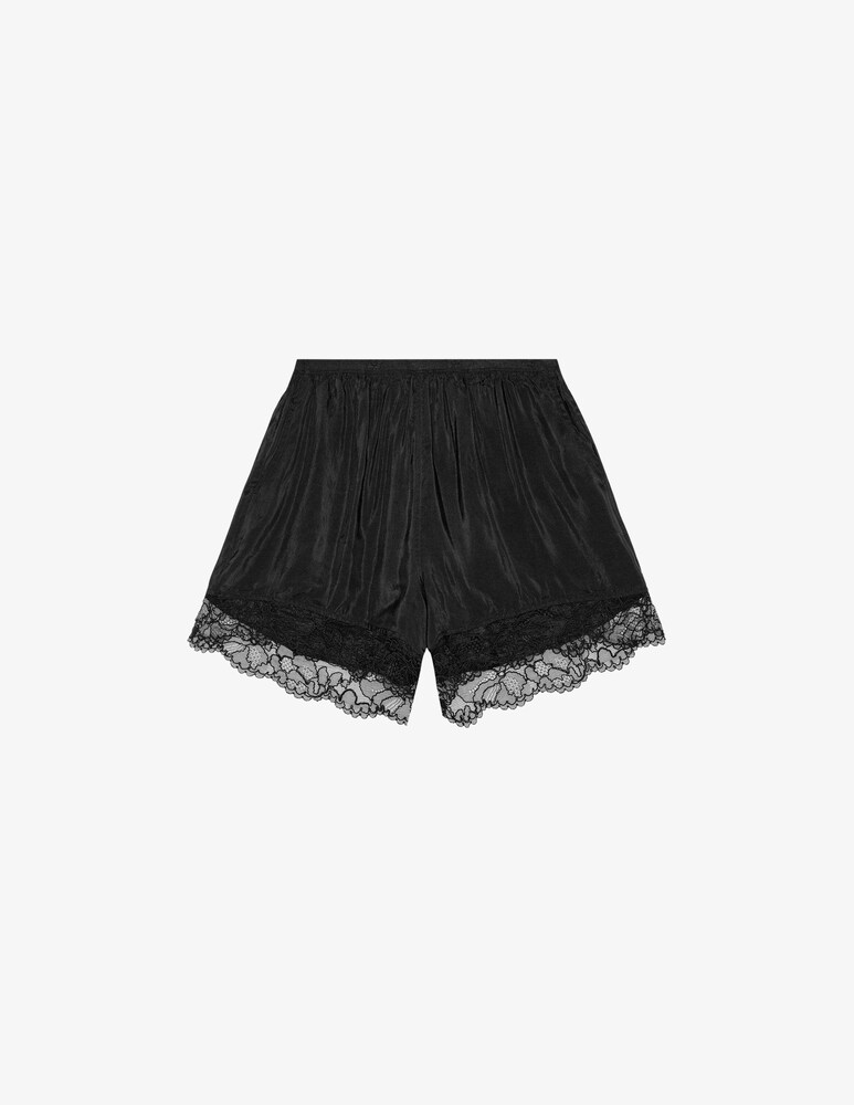 Ganni Shorts in habotai di viscosa elasticizzato Lightning offer