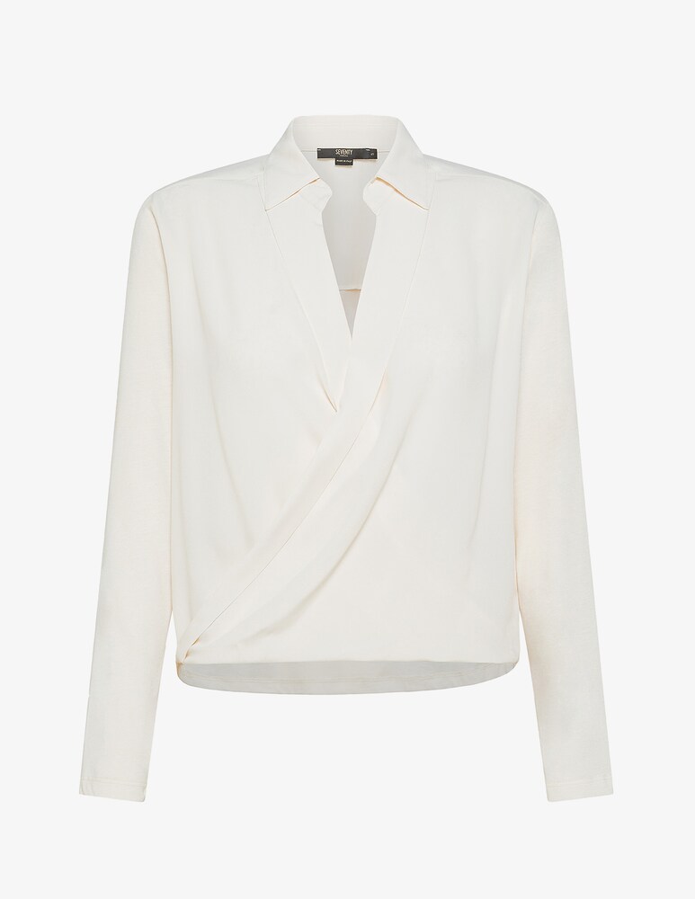 SEVENTY Blusa in misto cotone Offerta speciale della fabbrica