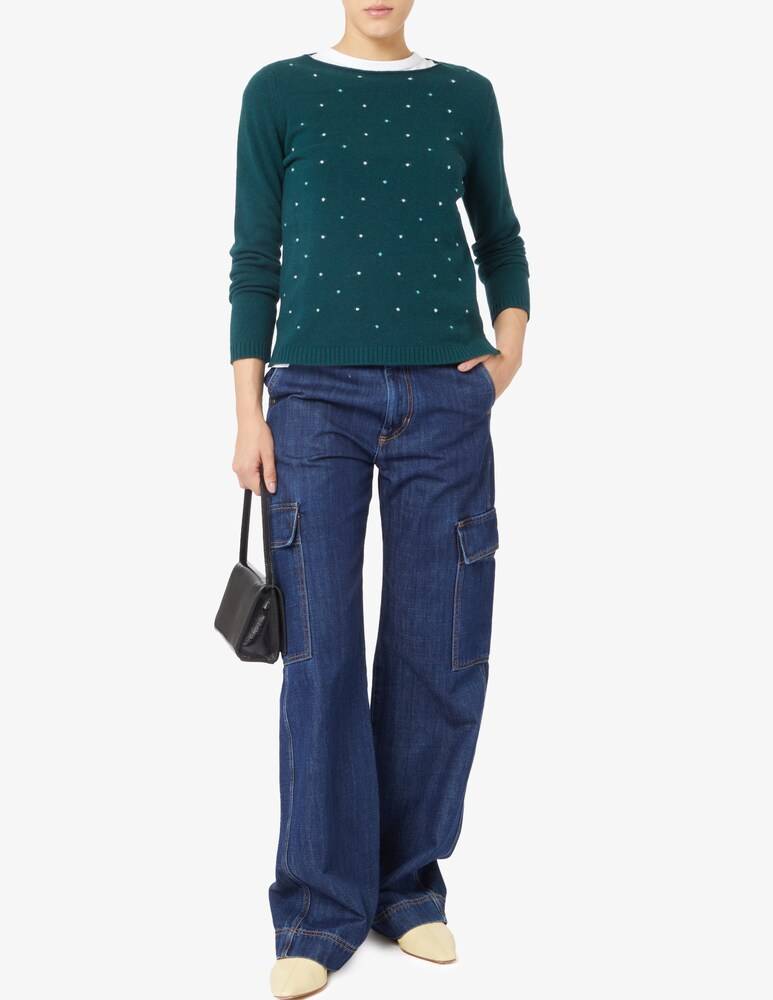 Elizabeth Ascot Maglione in misto lana Economico