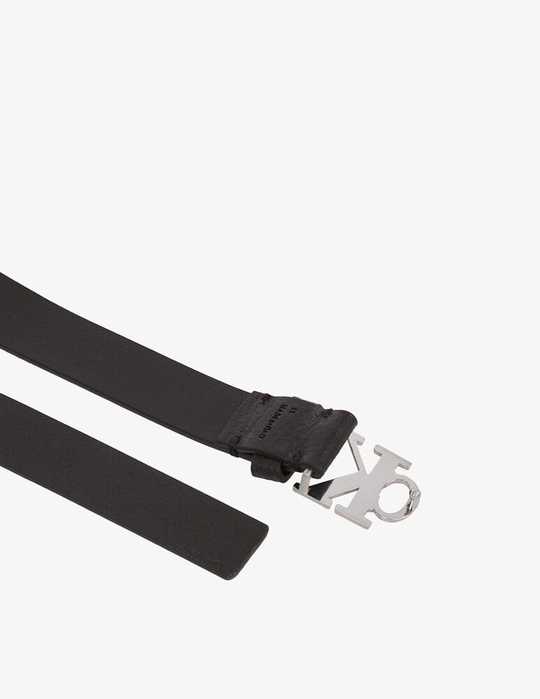 Calvin Klein Jeans Cintura mono plaque in pelle 25mm Promozione temporanea