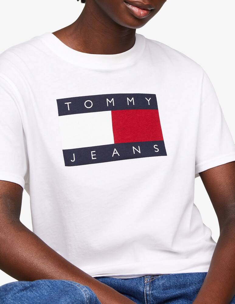 Tommy Jeans T-shirt in cotone Discount Store per i nuovi prodotti