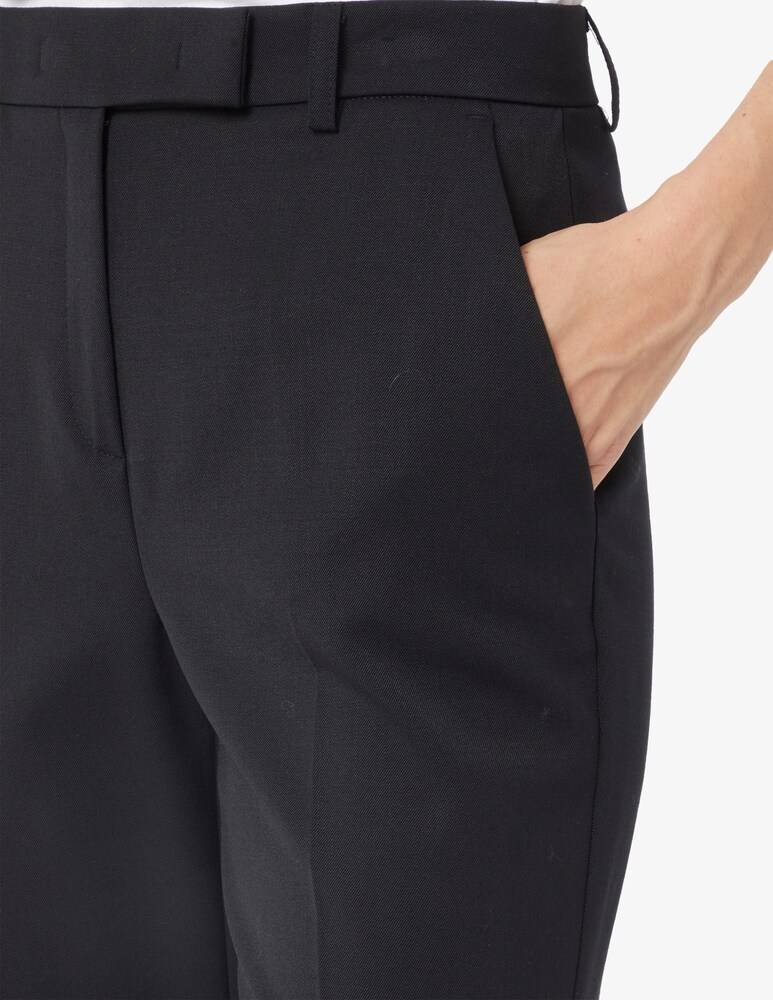 24.7 Studio Pantaloni flare in lana Vendita Economica