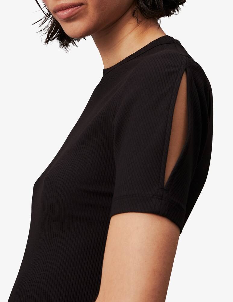 Calvin Klein Vestito midi tubino a costine Offerta settimanale