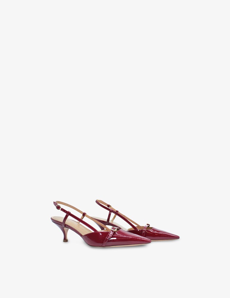 A. Bocca Slingback in vernice con tacco kitten Trasporto libero internazionale
